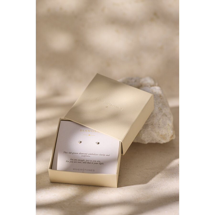 Diamond Studs Gold Plated-4