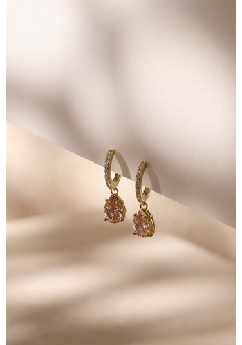 Drop Hoops Gold Plated 
