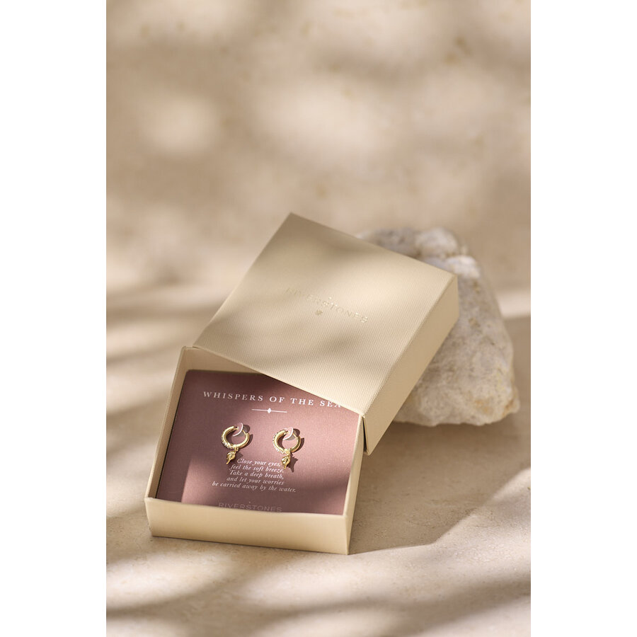 Shell Hoops Gold Plated-3
