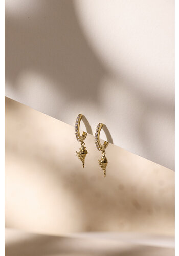 Shell Hoops Verguld 