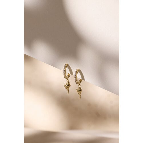 Shell Hoops Verguld 