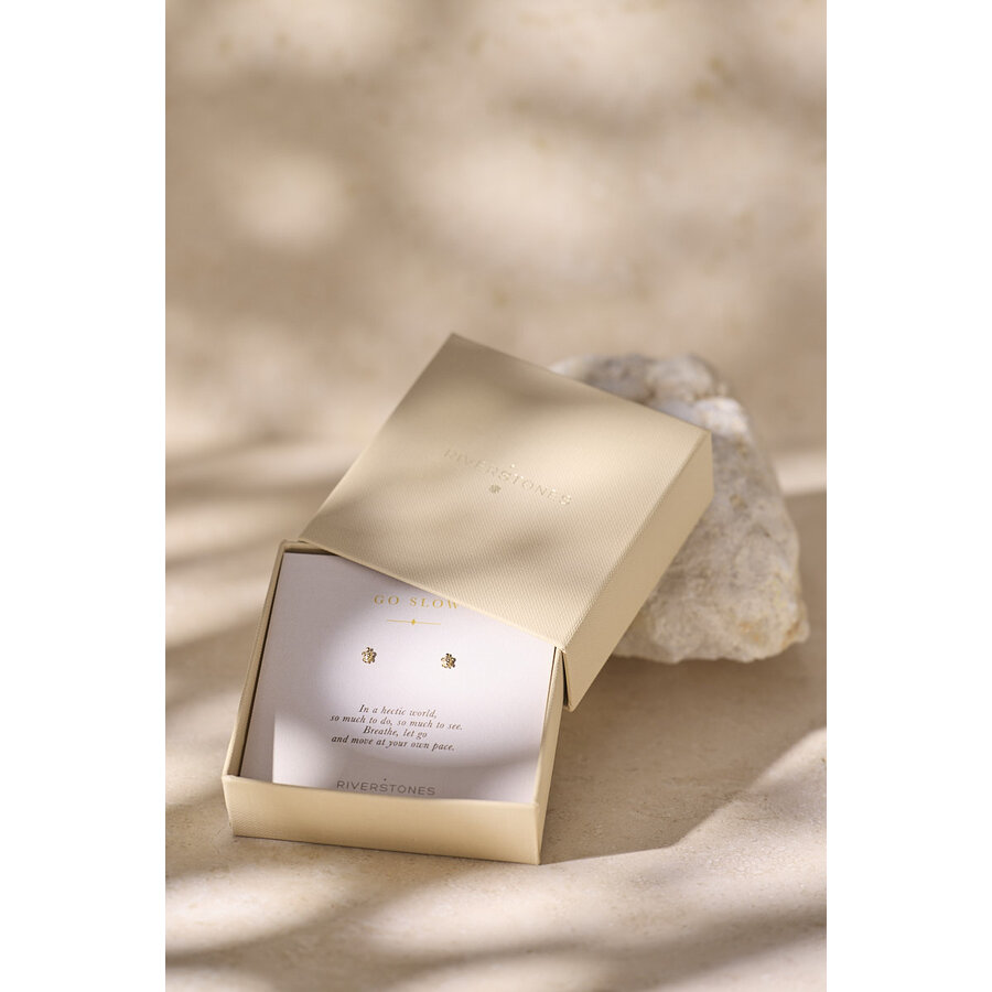 Go Slow Studs Gold Plated-5