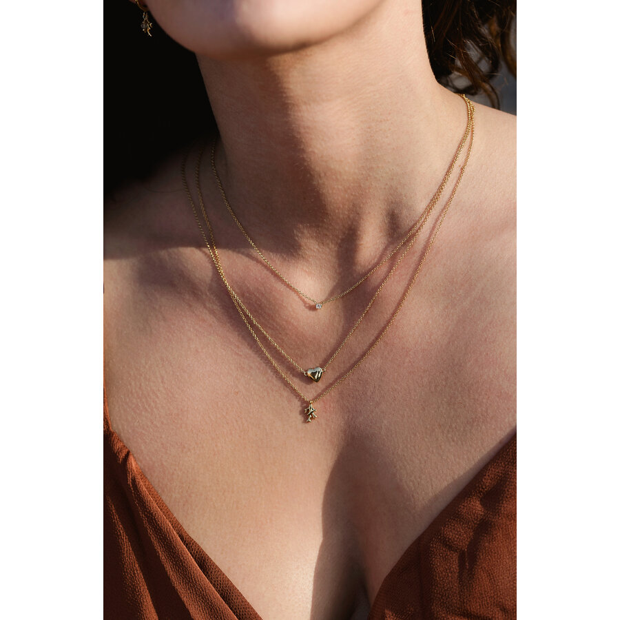 Coral Necklace Gold Plated-5