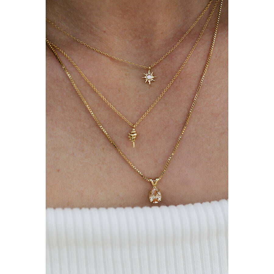 Drop Ketting Verguld-7