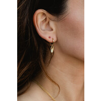 thumb-Garnet Studs Gold Plated-4