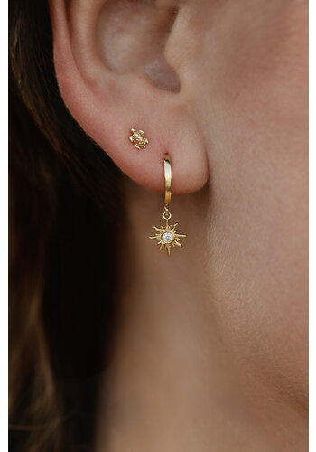 Go Slow Studs Gold Plated 