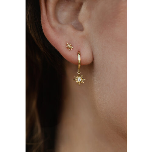 Go Slow Studs Gold Plated 