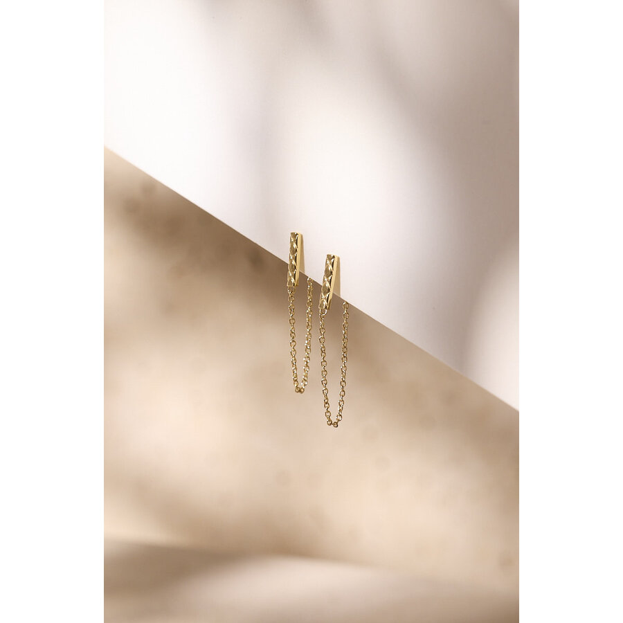 Metropolis Earrings Gold Plated-1