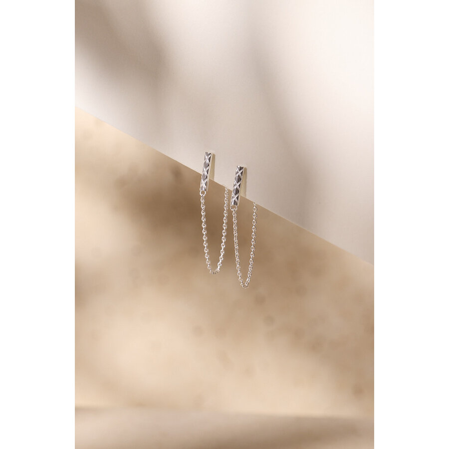 Metropolis Earrings Silver-1