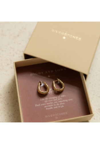 Tides Hoops Gold Plated (small) 