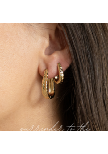 Tides Hoops Gold Plated (medium) 