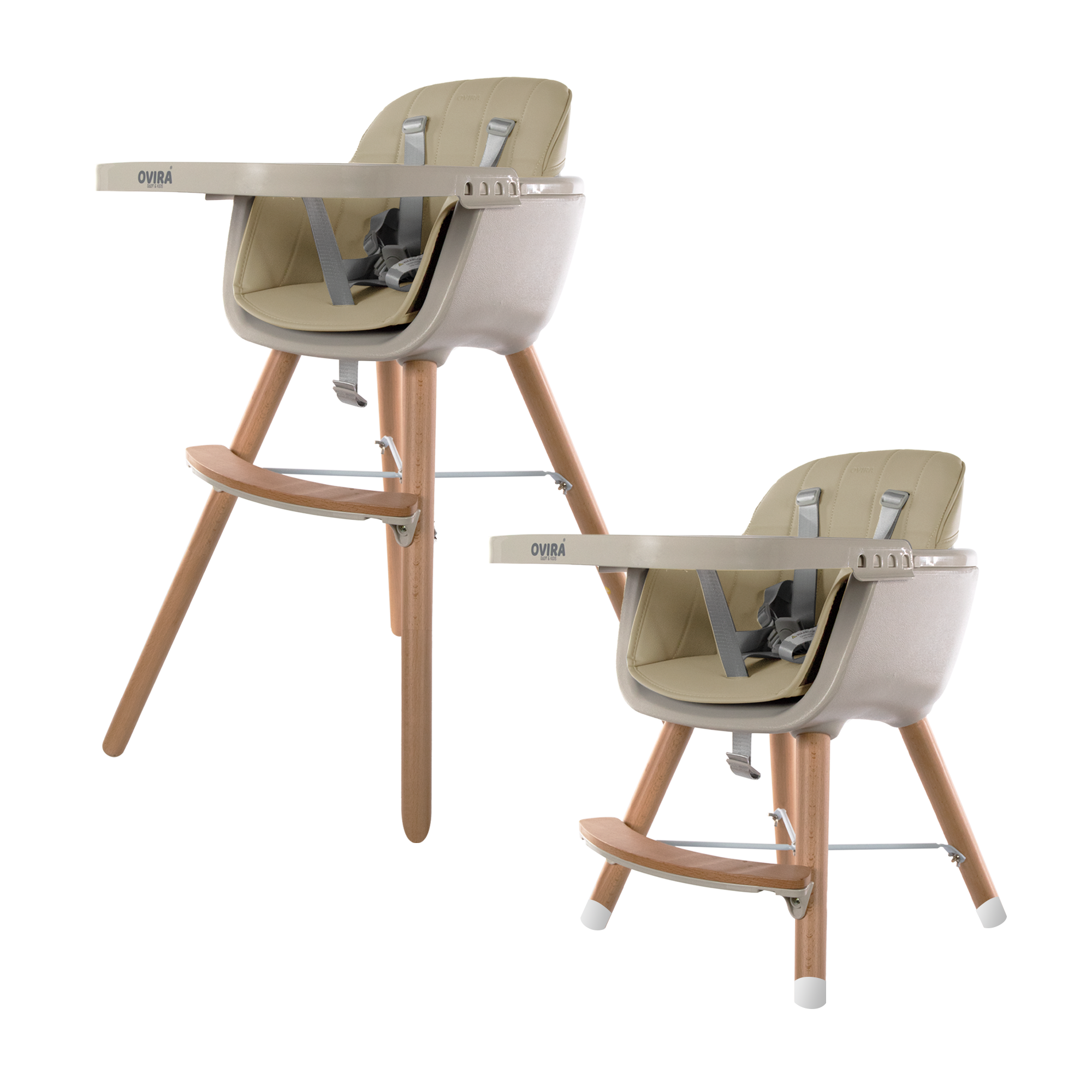Voorlopige Arbeid verkiezen OVIRA - Kinderstoel - 2 in 1 - Meegroeistoel - Wooden beige - VOTIRA -  Lifestyle en Wonen