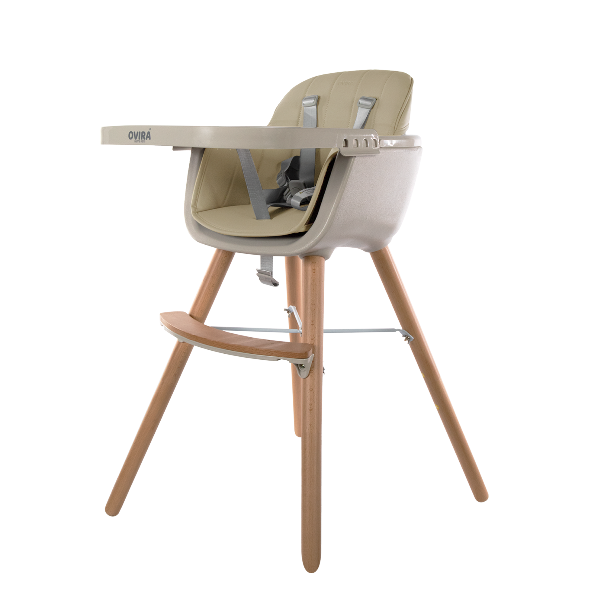 OVIRA - Kinderstoel - in 1 - Meegroeistoel - Wooden beige - VOTIRA - Lifestyle en Wonen