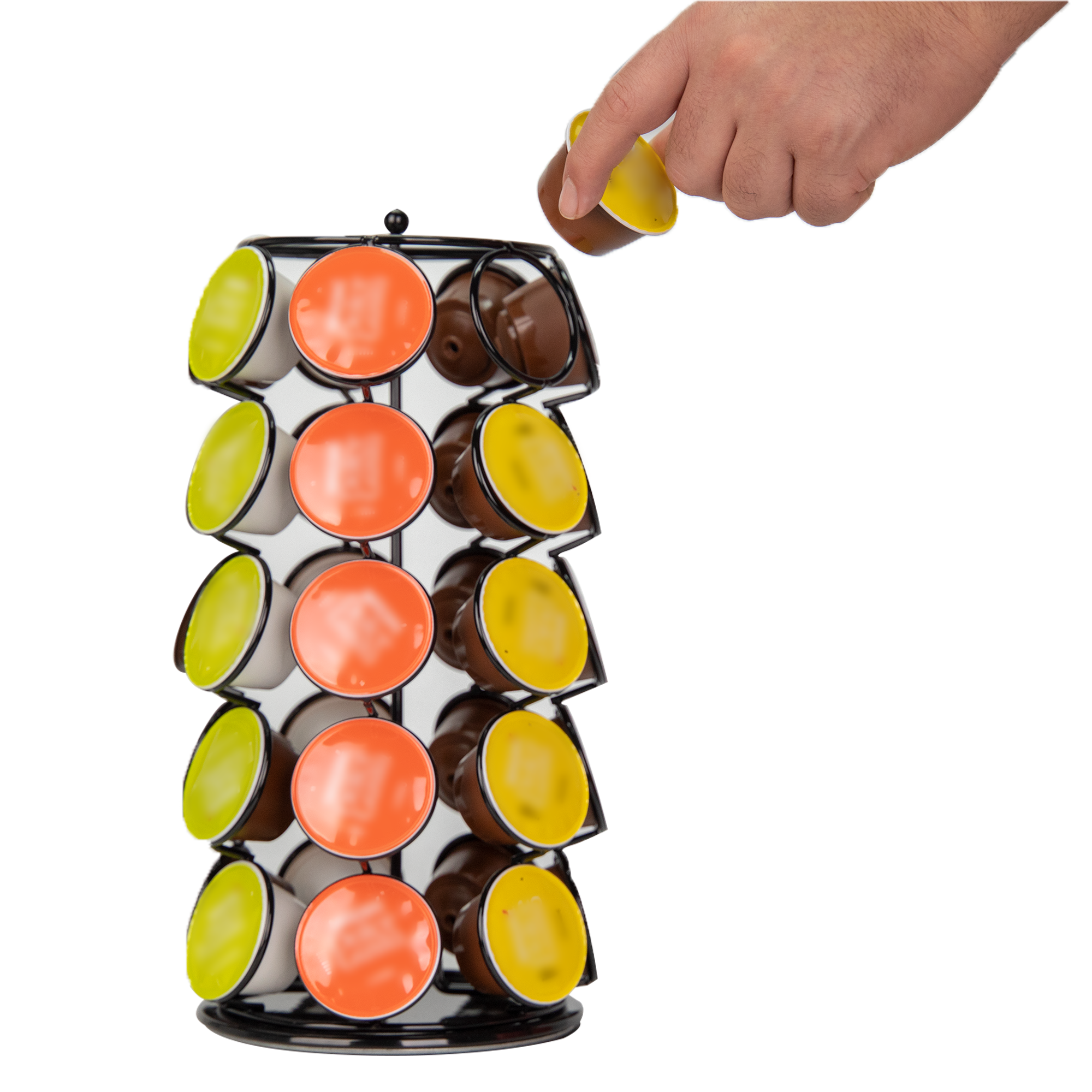 Dolce Gusto capsulehouder - 360° draaibaar - 35 stuks - Zwart