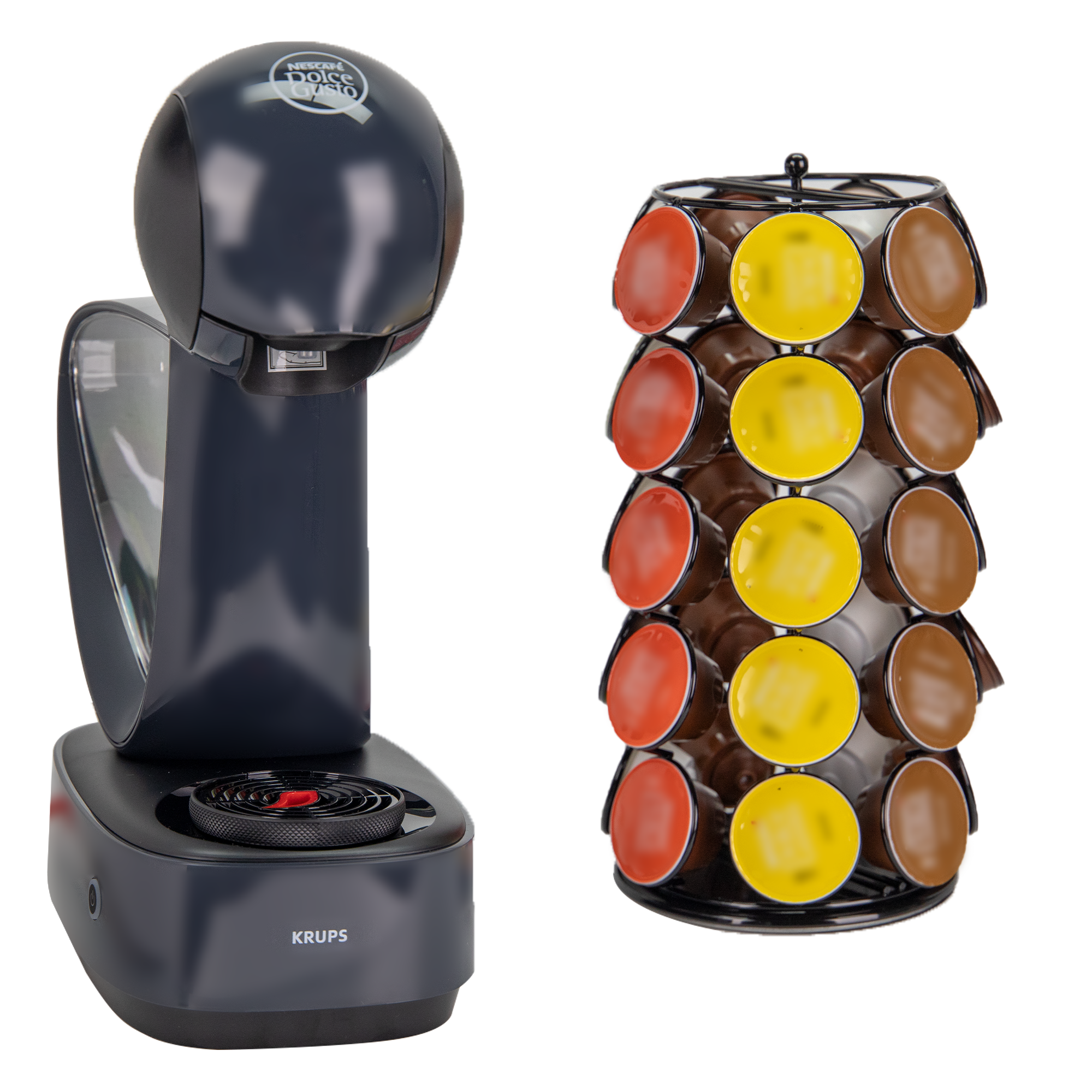 Dolce Gusto capsulehouder - 360° draaibaar - 35 stuks - Zwart