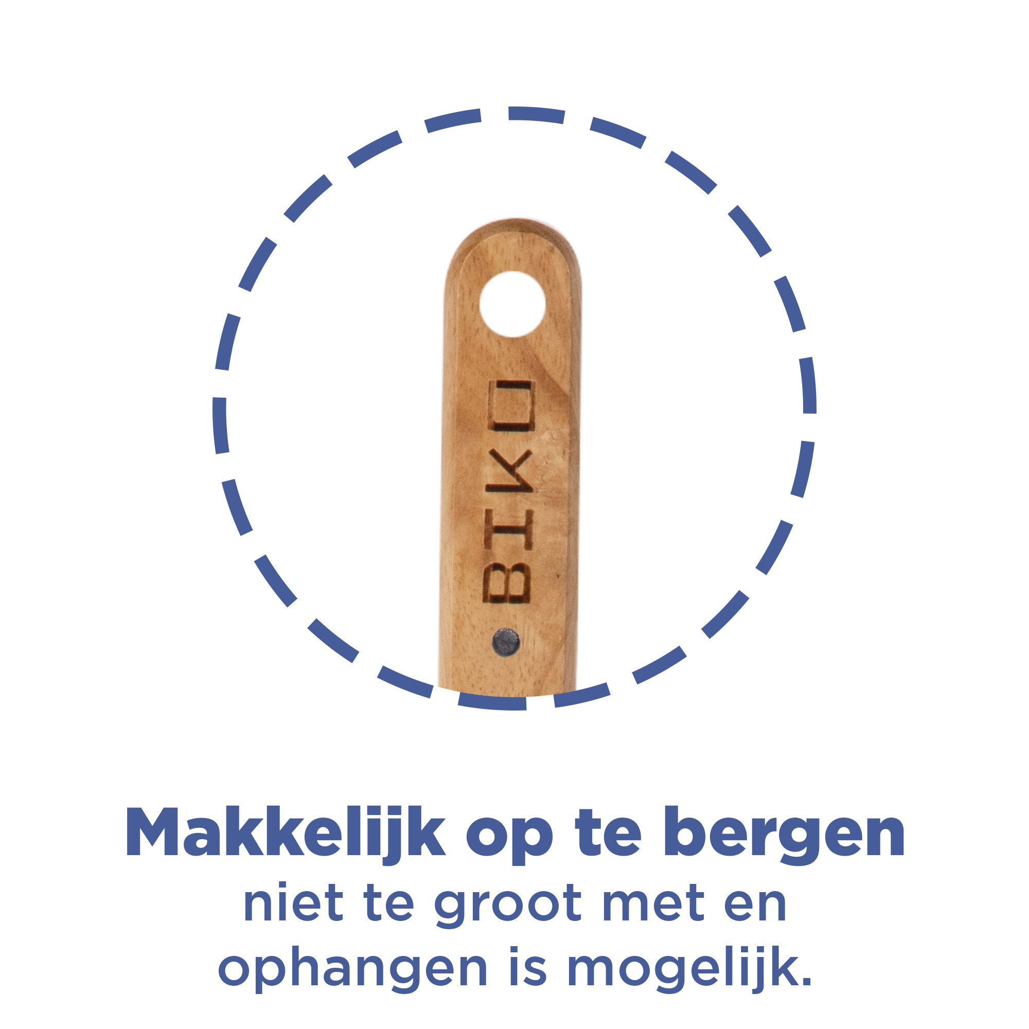 Pizzaschep RVS Rond voor BBQ of Oven - houten handvat 23cm Pizzaschep - Pizzaspatel - Taartschep -Spatel