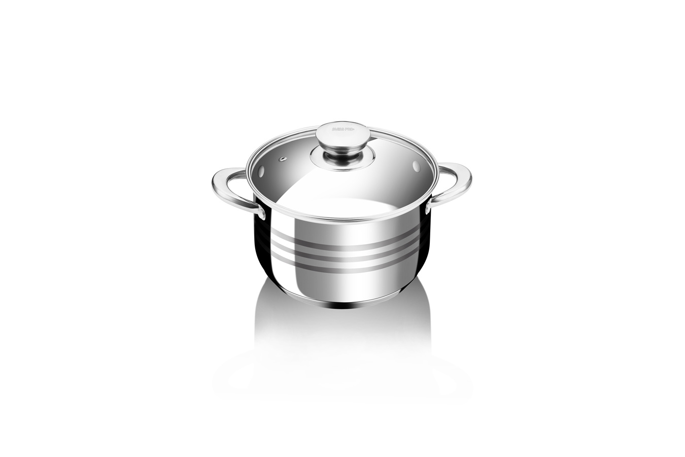 Pannenset - 12-delig - RVS/INOX - Glazen Deksels