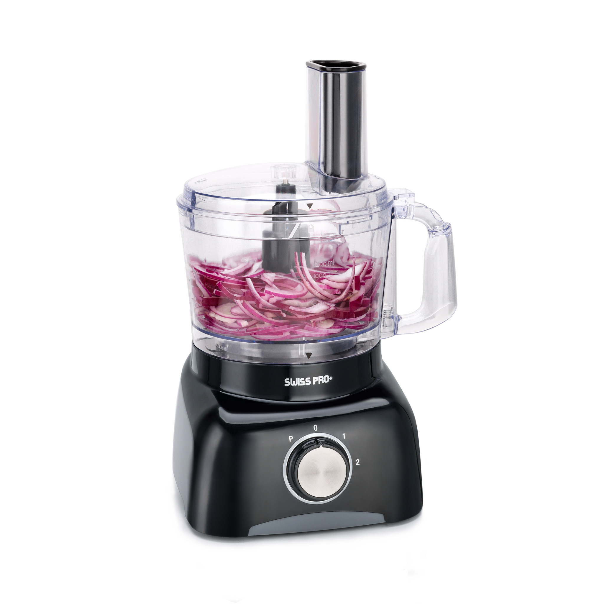 Foodprocessor - 13-delig - 600W - 3-standen - 1,2L - Zwart