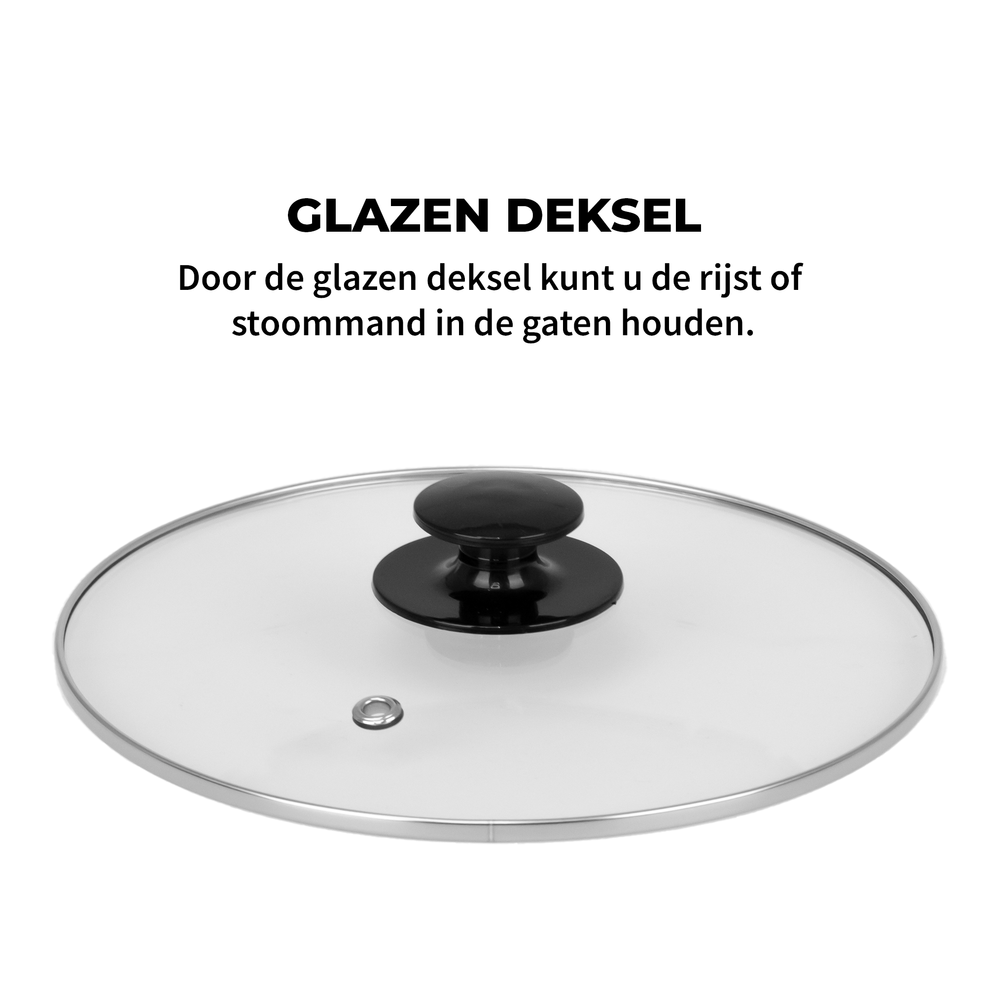 Rijstkoker - Anti-aanbaklaag - Droogkoken - 1,8 Liter - RVS
