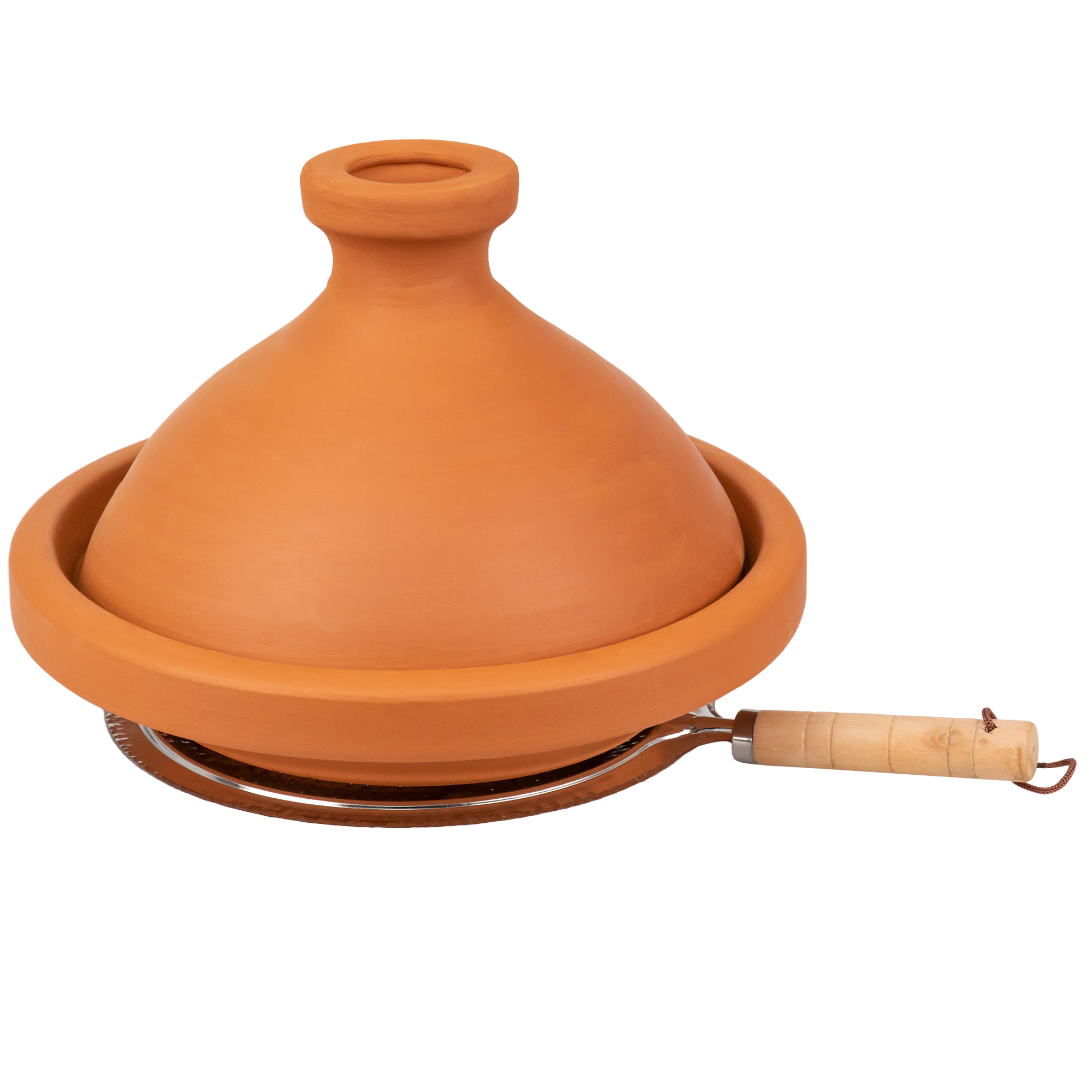 Marokkaanse tajine - Traditionele Tajine - Ongeglazuurd - Stoofpan - Ø 28 cm