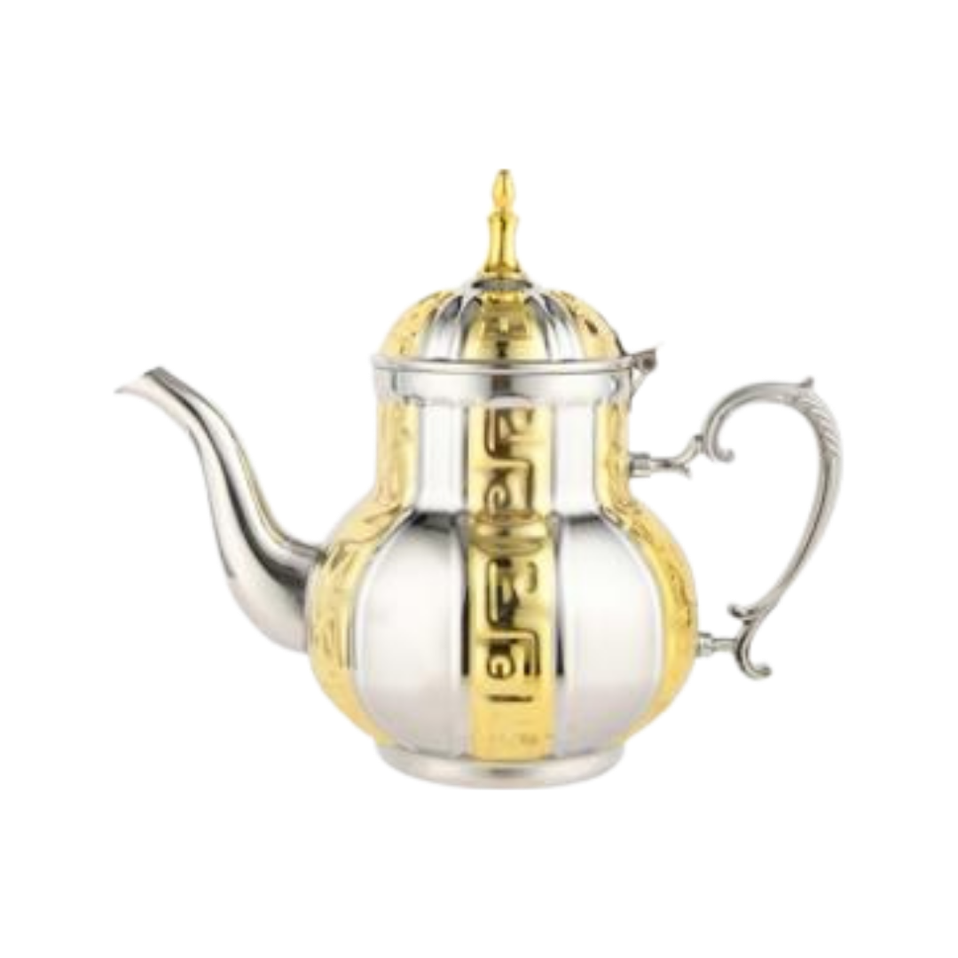 Marokkaanse theepot - Versace - RVS - Chroom/Goud