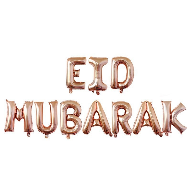 Ballonnen - Eid mubarak - Decoratie - Letters - Rosé Gold
