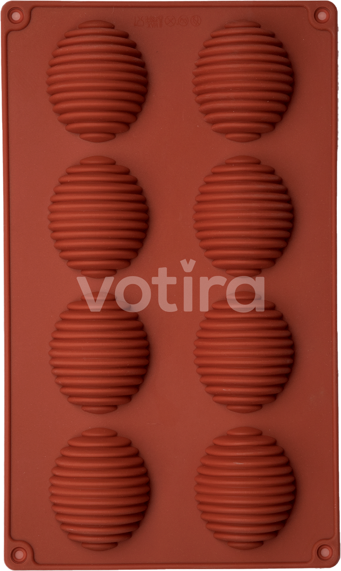 Siliconen bakvorm - Canele - Mal - 8 vormpjes - BPA-vrij