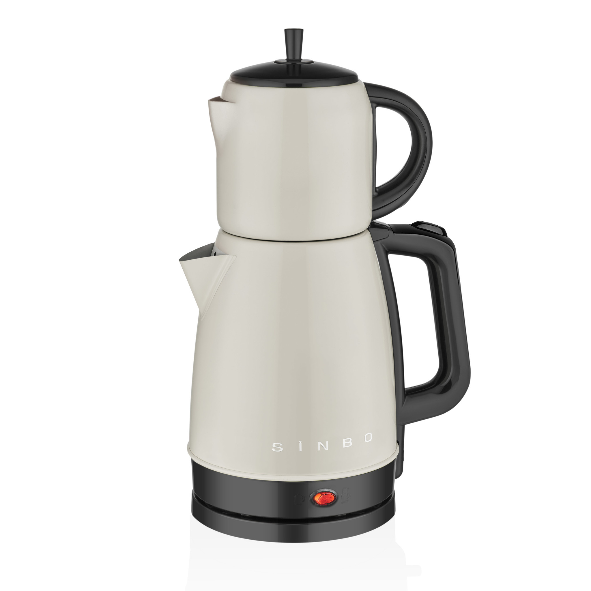 Elektrische Theepot - Waterkoker - Turkse Theepot -1600W - Beige