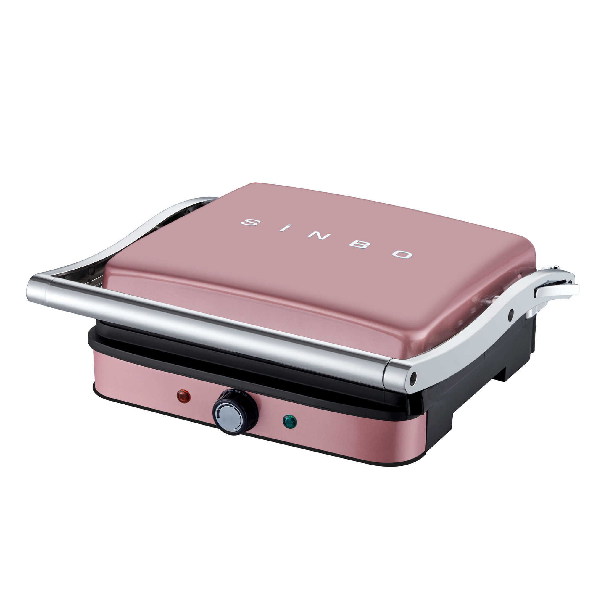 Grill & Sandwichmaker - Contactgrill - Tosti Apparaat - 2000W - Roze