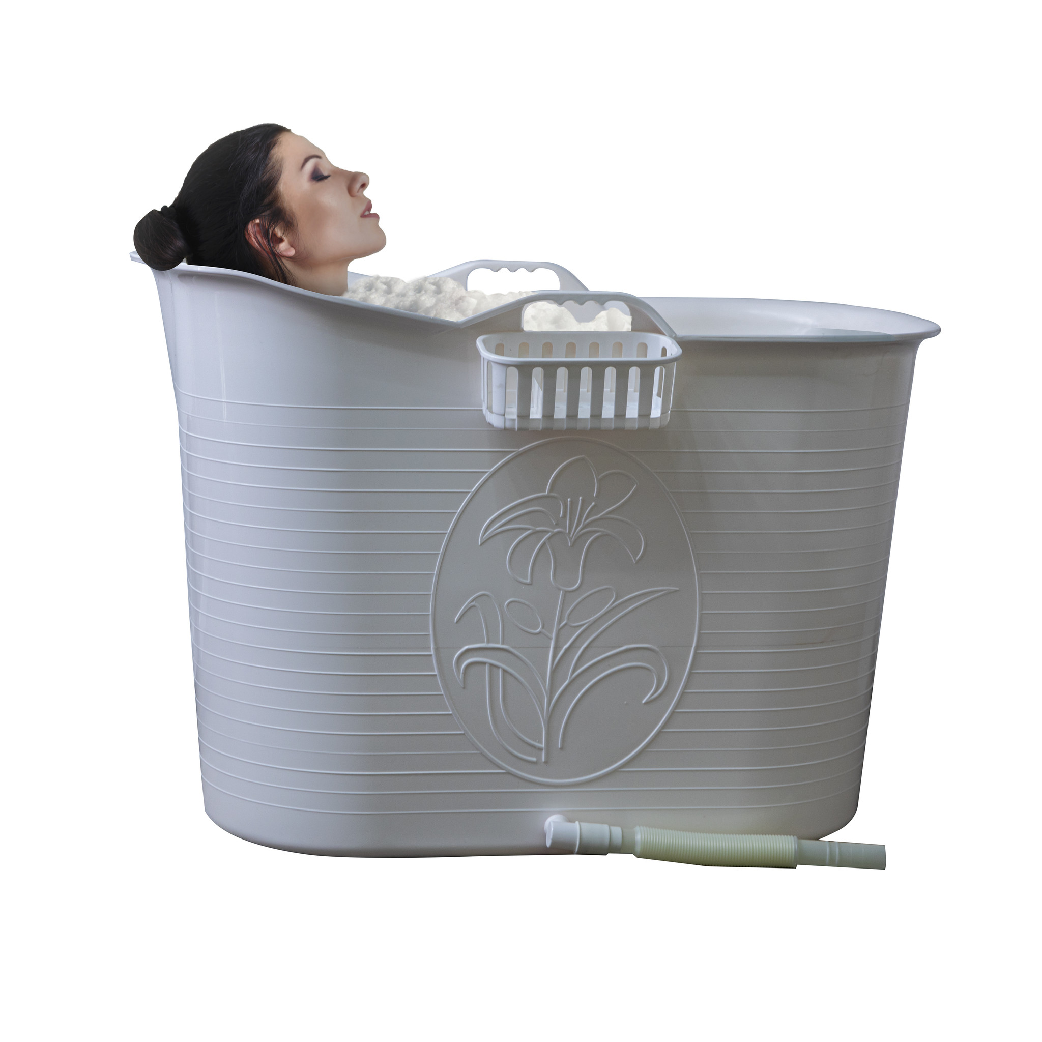 Zitbad Nancy - 200L - Bath Bucket - Wit