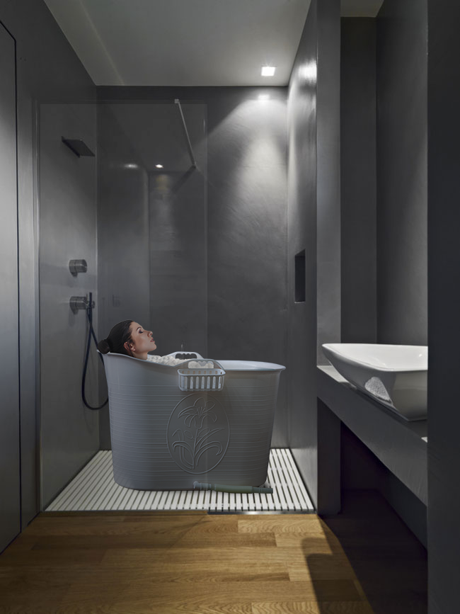 Zitbad Nancy - 200L - Bath Bucket - Wit