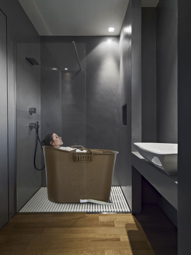 Zitbad Nancy - 200L - Bath Bucket - Goud