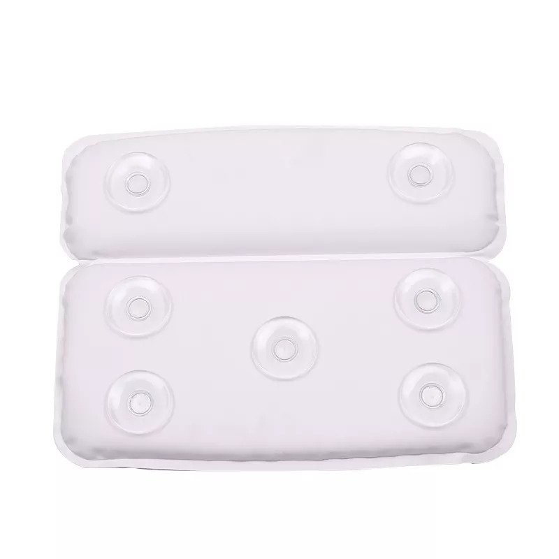Luxe Badkussen - Anti Slip Zuignappen - Kussen voor in Bad en Jacuzzi - Waterdicht - Wit