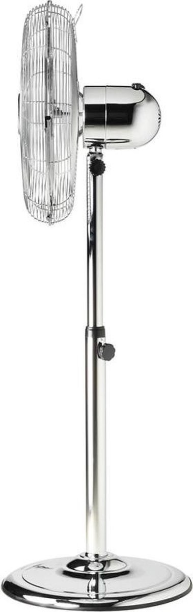 Luxe ventilator - Statiefventilator - 3 snelheidsstanden - Ø 40 cm - Verstelbaar - RVS
