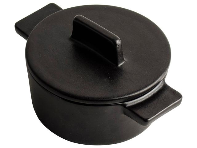 Cocotte - Stoofpan - 14 x 10,5 x 7,5 cm - Zwart