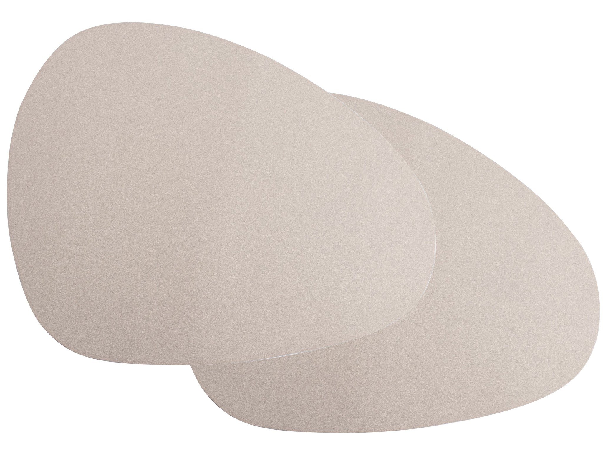 Placemats - Set van 2 - PU kunstleer - Offwhite