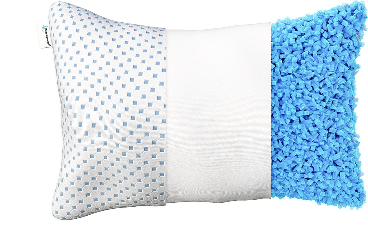 Hoofdkussen - NanoPillow - Memory Foam - Afstelbaar Design - Geschikt voor rug-, zij- en buikslapers