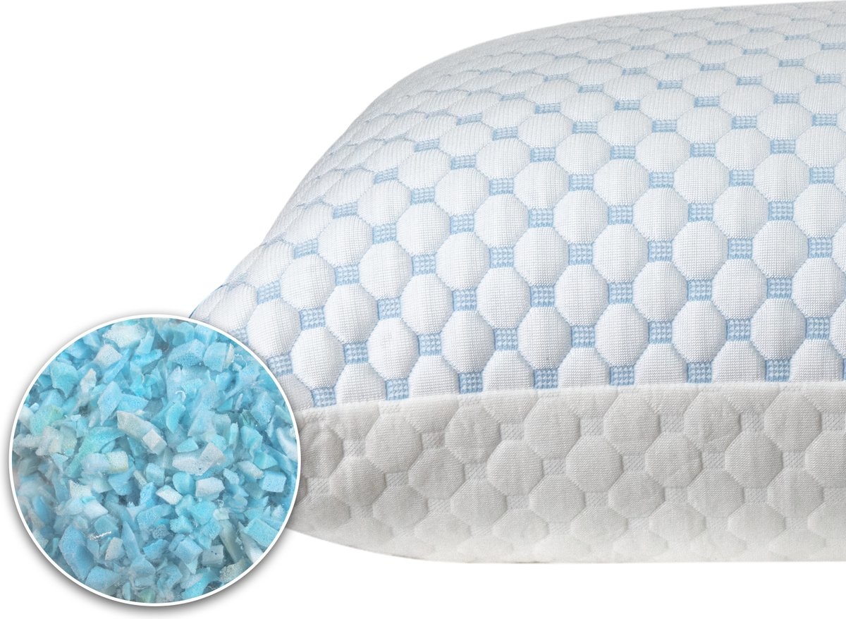 Hoofdkussen - NanoPillow - Memory Foam - Afstelbaar Design - Geschikt voor rug-, zij- en buikslapers