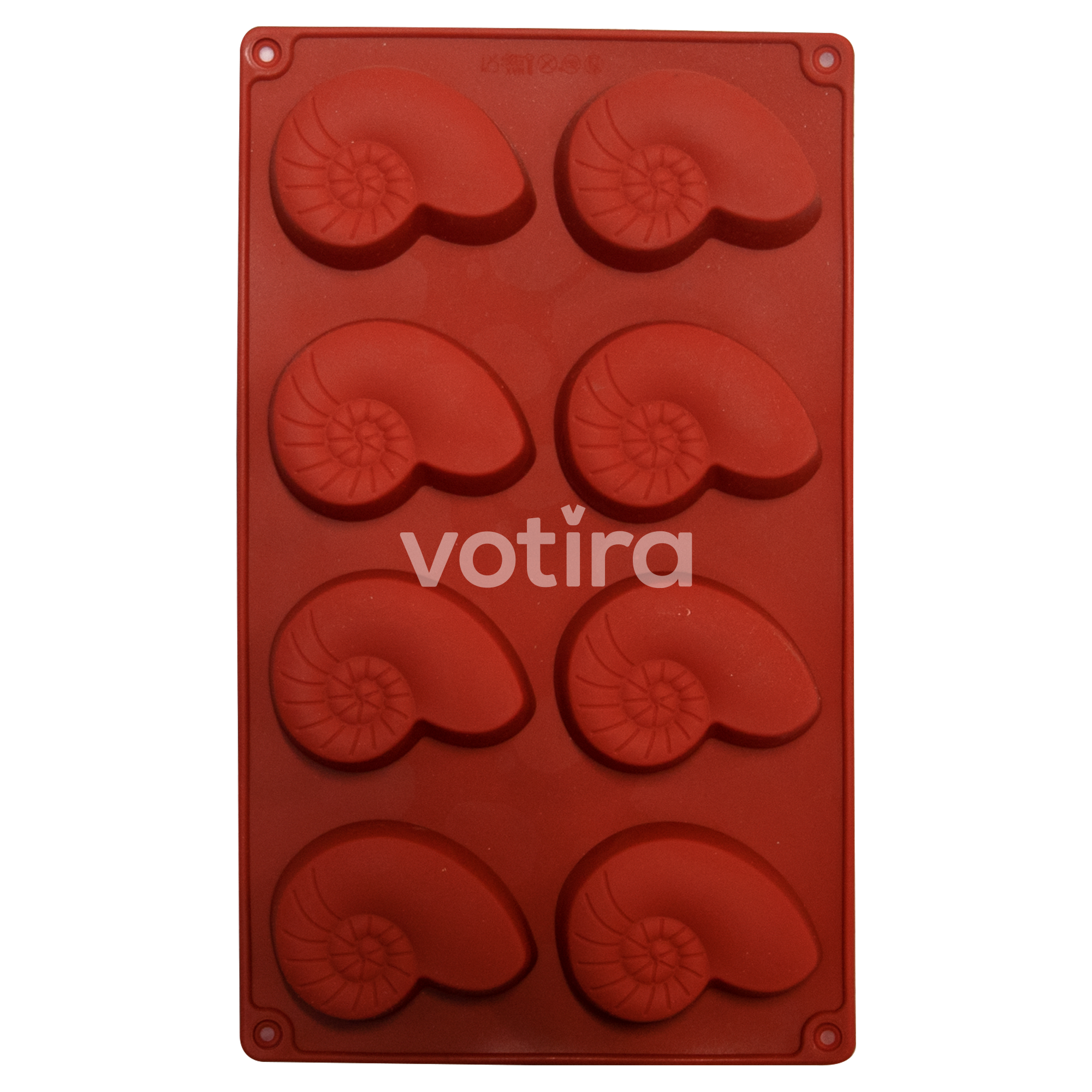 Siliconen bakvorm - Schelp - Mal - 8 vormpjes - BPA-vrij