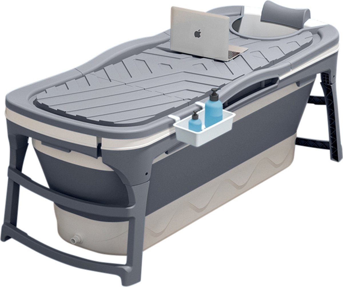 Opvouwbaar Zitbad - Sophie - Opvouwbaar bad - Zitbad - Ligbad - Bath Bucket - 143 cm - Grijs