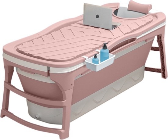 Opvouwbaar Zitbad - Sophie - Opvouwbaar bad - Zitbad - Ligbad - Bath Bucket - 143 cm - Roze