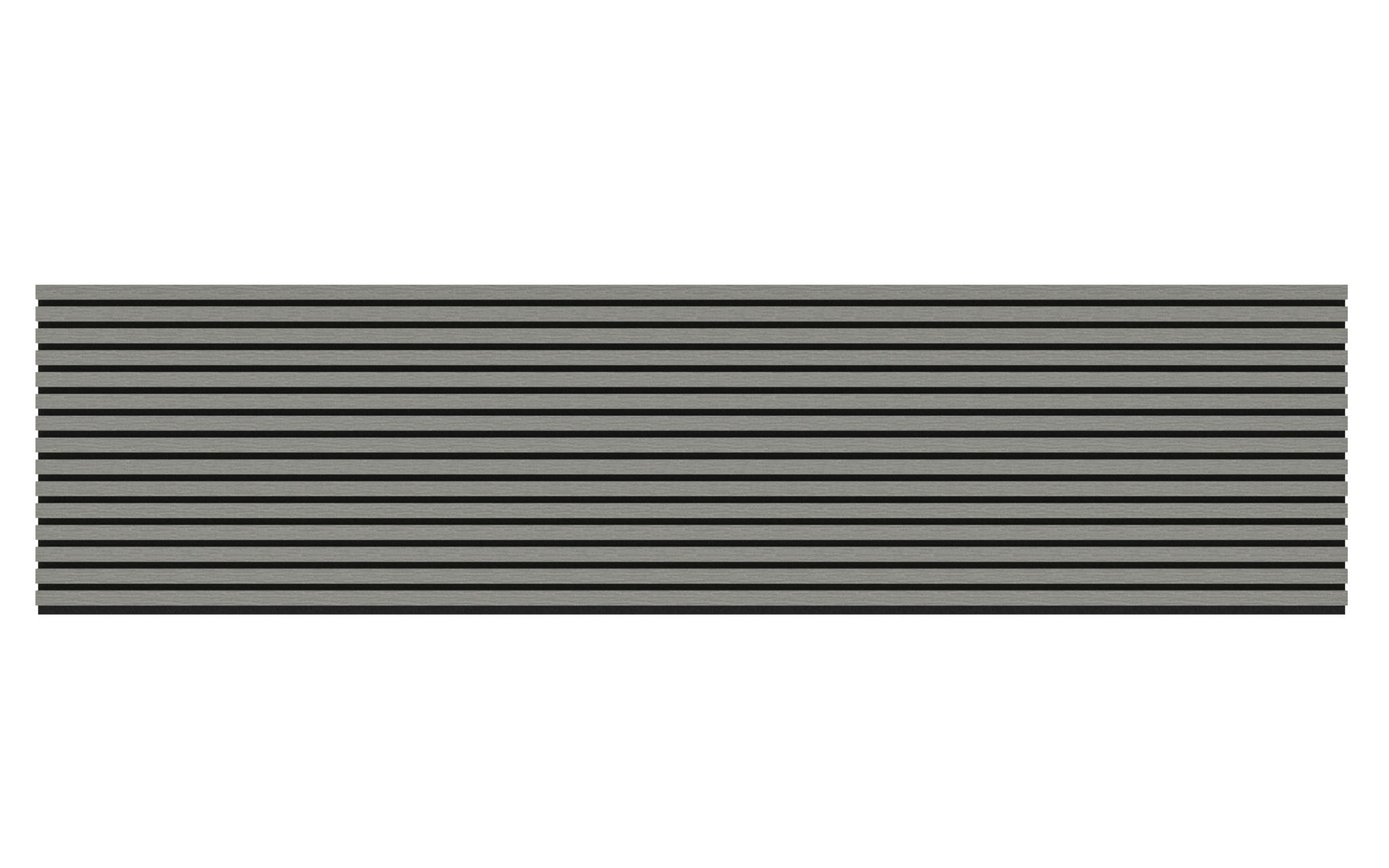 Akupanel - Eiken Grijs - 240 x 60 cm - Lattenwand - Akoestische wandpanelen