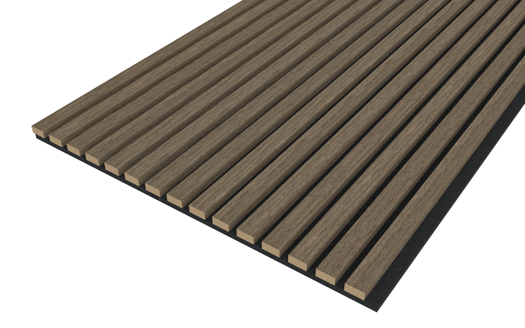 Akupanel - Eiken Walnoot - 300 x 60 cm - Lattenwand - Akoestische wandpanelen
