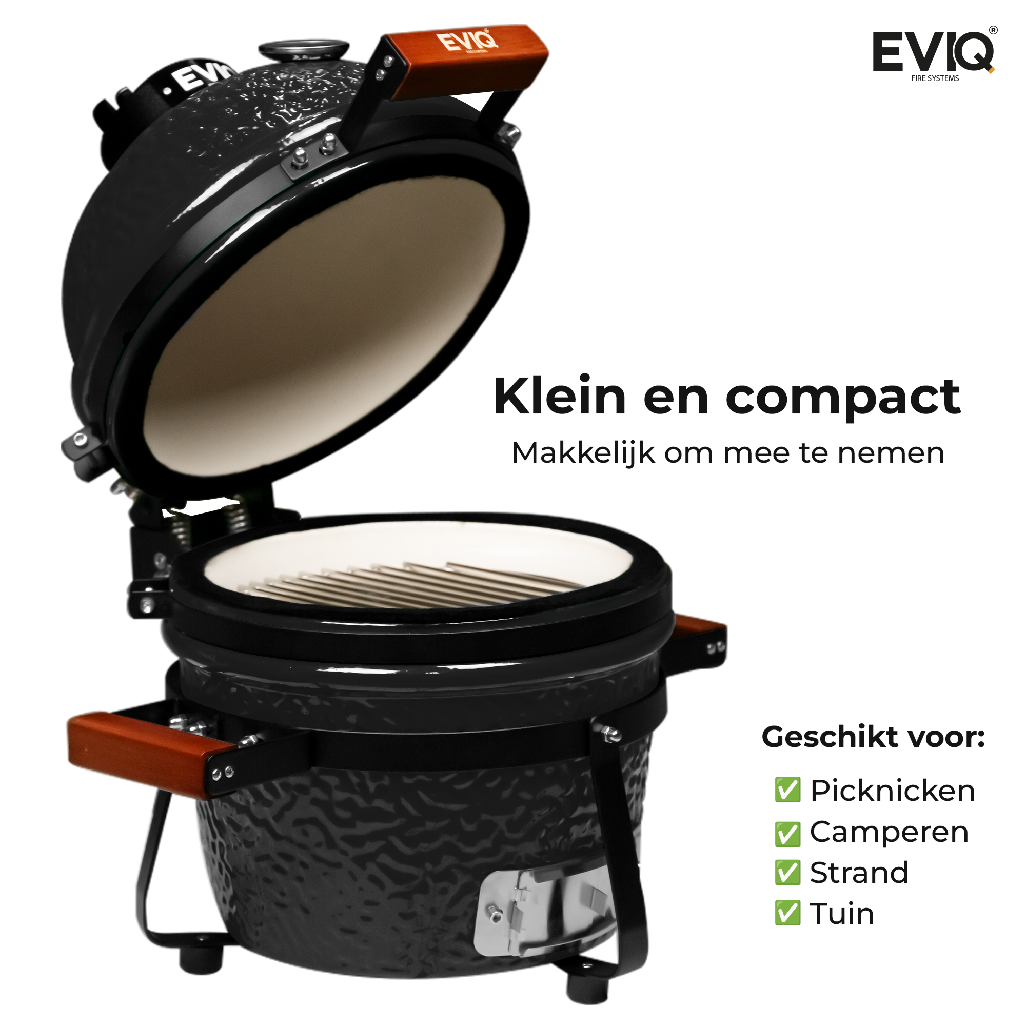 BBQ - Kamado - 13" - Grillmaster - Houtskoolbarbecue – Keramisch - Antractiet