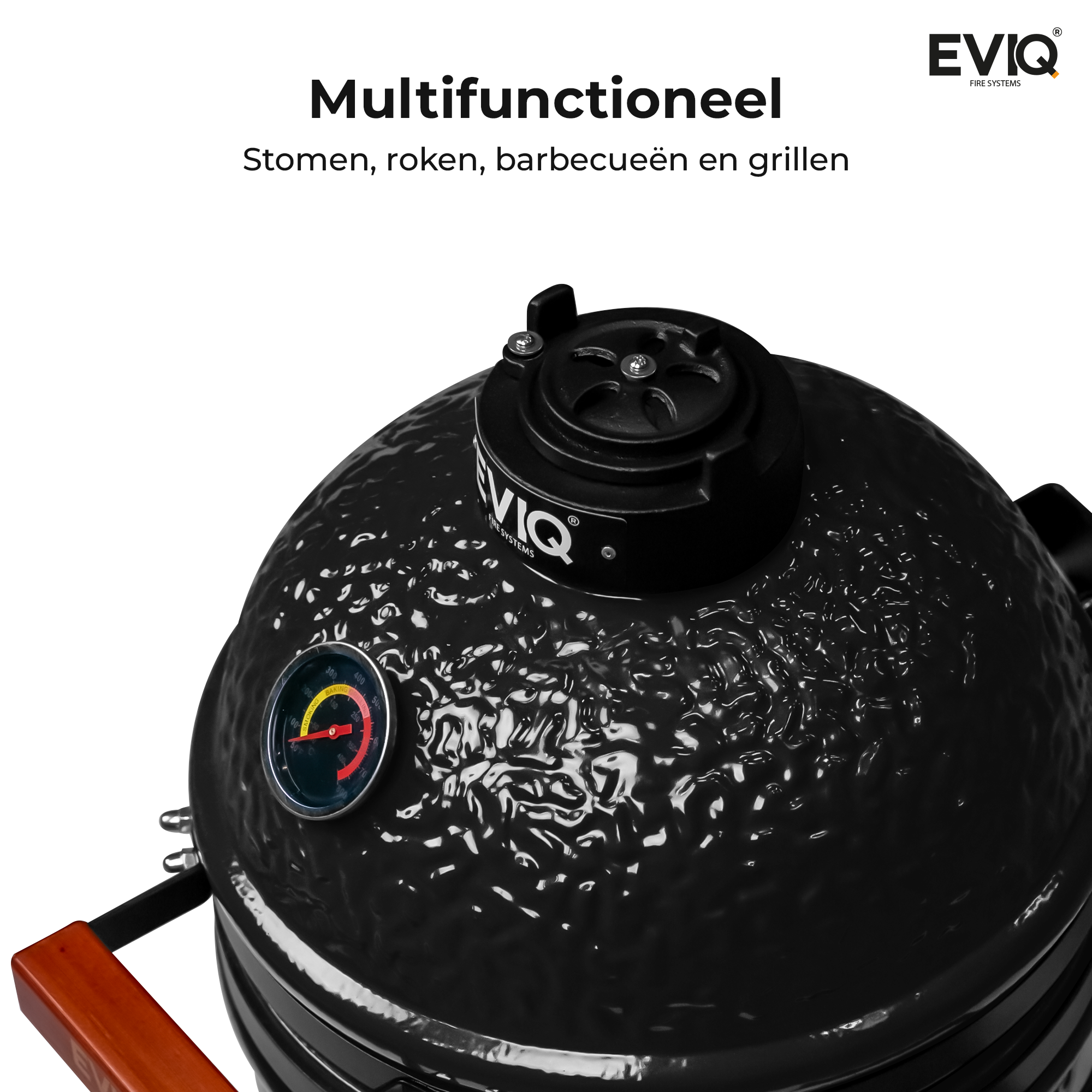 BBQ - Kamado - 13" - Grillmaster - Houtskoolbarbecue – Keramisch - Antractiet