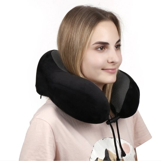 5-delige Nekkussen Set - Reiskussen voor Vliegtuig - Auto - Travel Pillow - Slaapmasker en Oordopjes