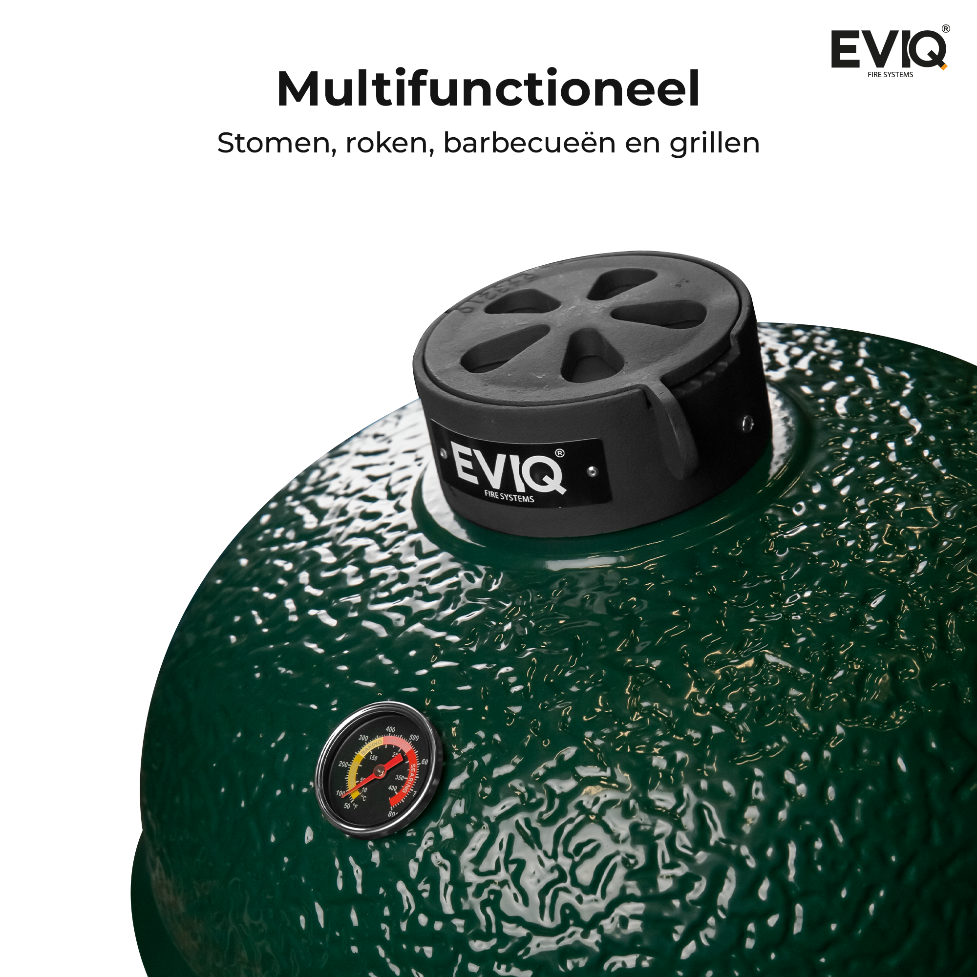 BBQ - Kamado - 21" - Grillmaster - Houtskoolbarbecue - Keramisch - Groen