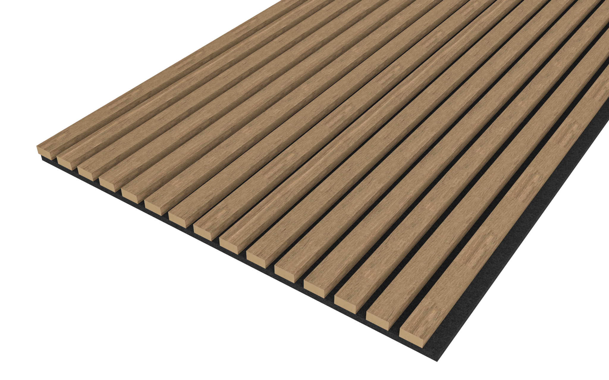 Akupanel - Eiken Mokka - 270 x 60 cm - Lattenwand - Akoestische wandpanelen