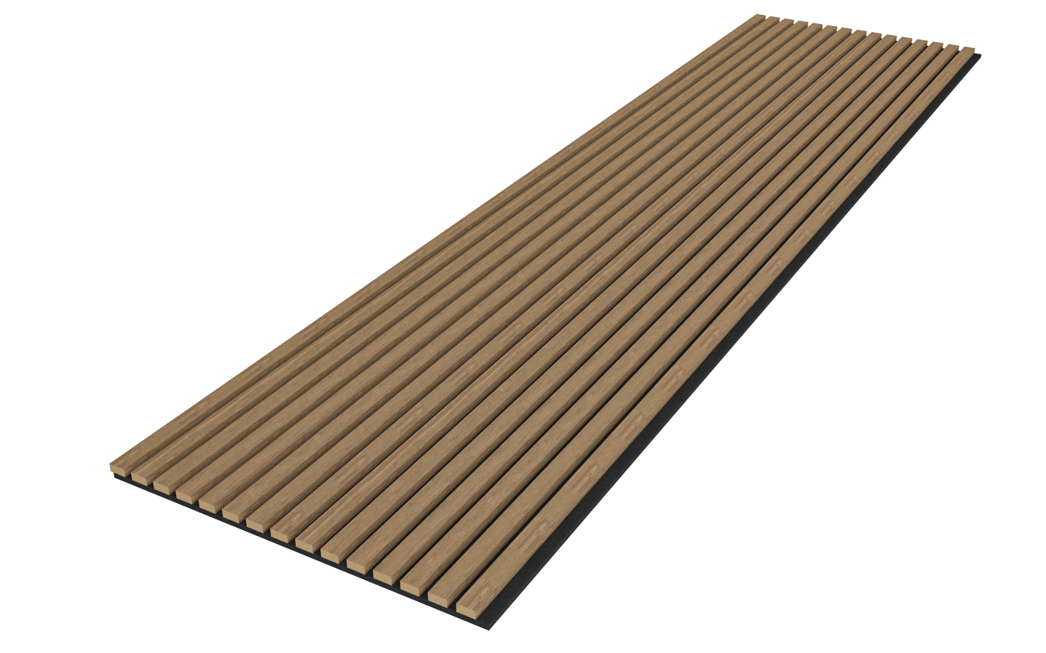 Akupanel - Eiken Mokka - 270 x 60 cm - Lattenwand - Akoestische wandpanelen