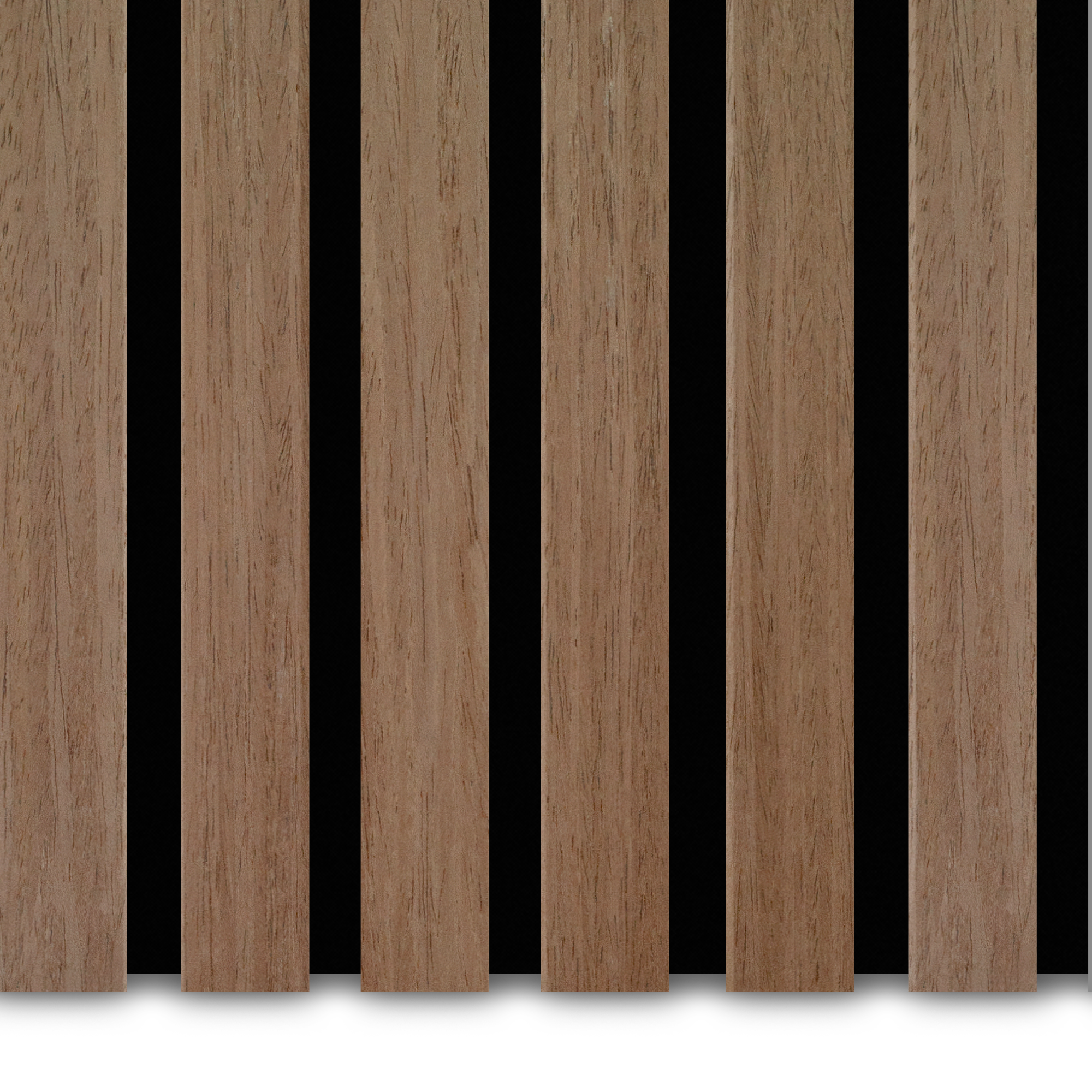 Akupanel - Eiken Mokka - 270 x 60 cm - Lattenwand - Akoestische wandpanelen